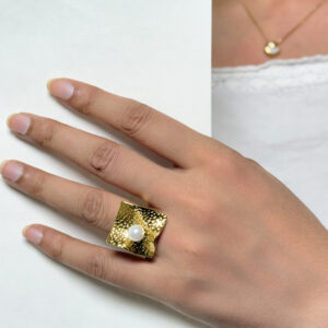 Textured Gold Ring