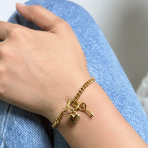 HeartLock Charm Bracelet