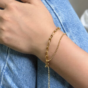 Golden Link Duo Bracelet
