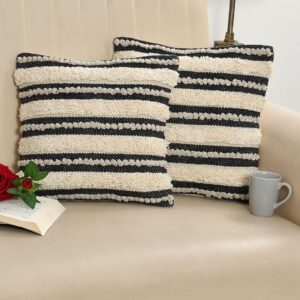 Tarisa Hand Crafted PitLoom Cushion Cover | 16 inch x 16 inch