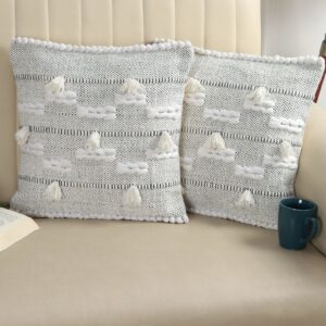 Tarisa Hand Crafted PitLoom Cushion Cover | 16 inch x 16 inch