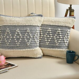 Tarisa Hand Crafted PitLoom Cushion Cover | 16 inch x 16 inch