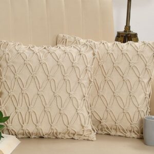 Boho Cushion Cover in Premium Canvas Duck Fabric (Diamond)