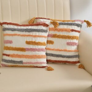 Tarisa Sofa Cushion Cover Cotton | Cushion Covers 16 inch x 16 inch Multi