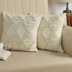 Tarisa Sofa Cushion Cover Cotton | Cushion Covers 16 inch x 16 inch Yellow Box