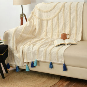 Tarisa Pure Cotton Sofa Throw | Throw for Living Room, Bedroom, Sofa & Chair | Throw Blanket for Sofa, Bed, Chair & Travel