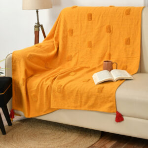 Tarisa Pure Cotton Sofa Throw | Throw for Living Room, Bedroom, Sofa & Chair | Throw Blanket for Sofa, Bed, Chair & Travel