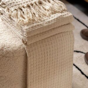 Tarisa Pure Cotton Sofa Throw | Throw for Living Room, Bedroom, Sofa & Chair | Throw Blanket for Sofa, Bed, Chair & Travel