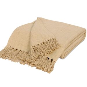 Tarisa Pure Cotton Sofa Throw | Throw for Living Room, Bedroom, Sofa & Chair | Throw Blanket for Sofa, Bed, Chair & Travel