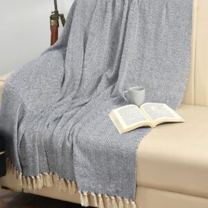 Tarisa Pure Cotton Sofa Throw | Throw for Living Room, Bedroom, Sofa & Chair | Throw Blanket for Sofa, Bed, Chair & Travel