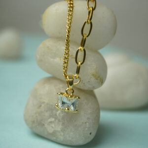 Aurora Solitaire Necklace