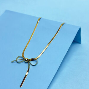 Golden Ribbon Necklace